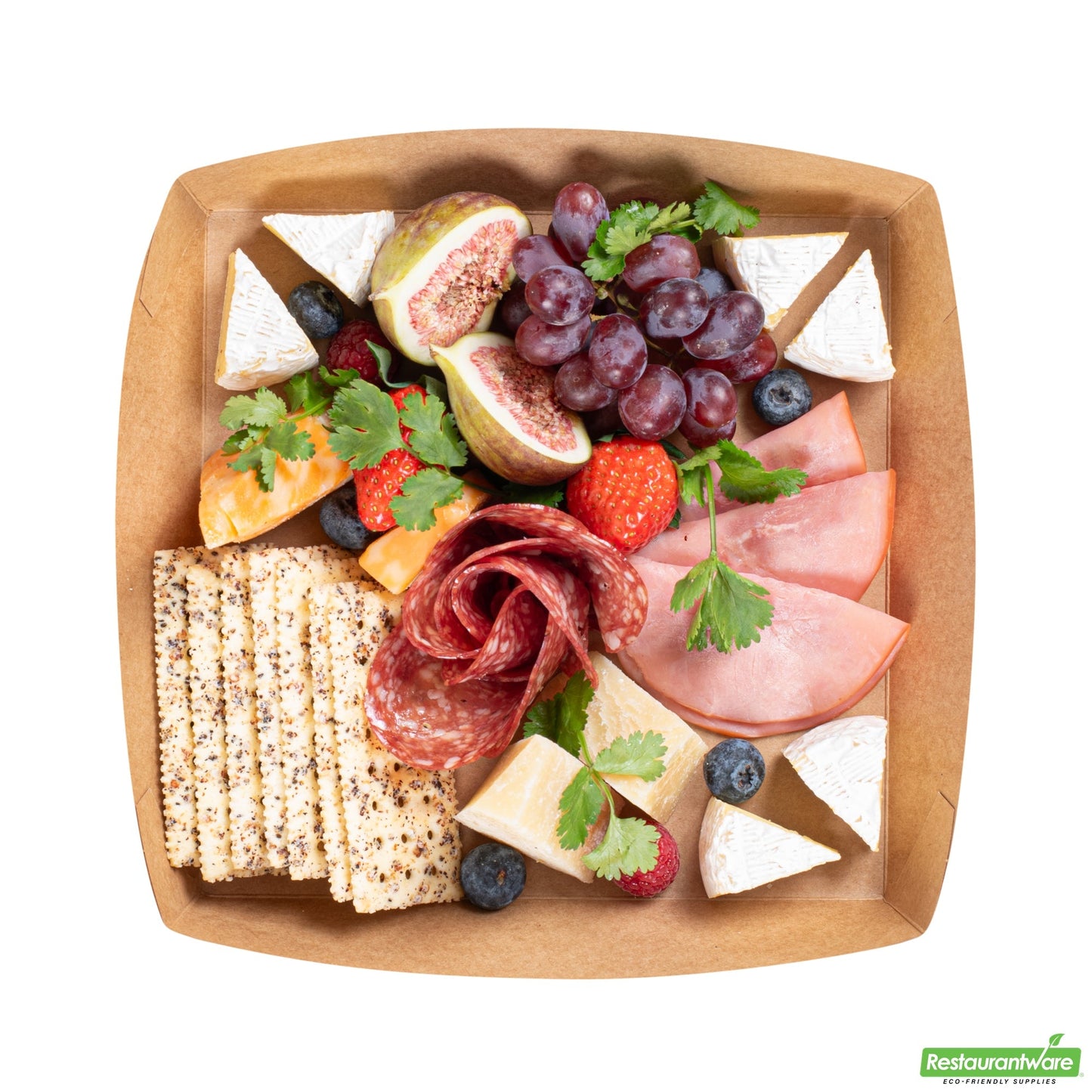 Wholesale Restaurantware Cater Tek Kraft Paper Insert - Fits Square Catering Box - 8" X 8'' X 1 1/2'' - 100 Count Box- Bulk