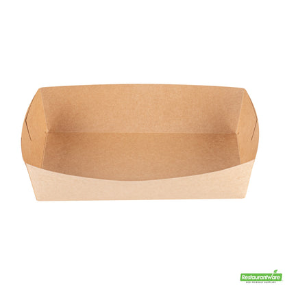 Wholesale Restaurantware Cater Tek Kraft Paper Insert - Fits Rectangle Catering Box - 9 1/4'' X 5'' X 2 1/4'' - 10 Count Box- Bulk