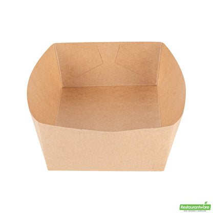 Wholesale Restaurantware Cater Tek Kraft Paper Insert - Fits Rectangle Catering Box - 9 1/4'' X 5'' X 2 1/4'' - 10 Count Box- Bulk