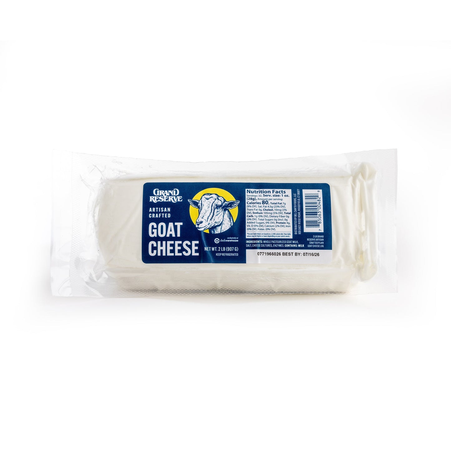 Wholesale Grand Reserve Goat Cheese Log 2lb- Bulk