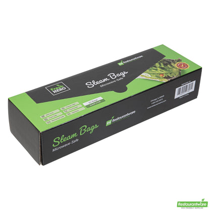 Wholesale Restaurantware Fresh Hero Green Plastic Steam Bag - Microwave-Safe, Bpa-Free - 12 3/4" X 7 1/2" - 500 Count Box- Bulk