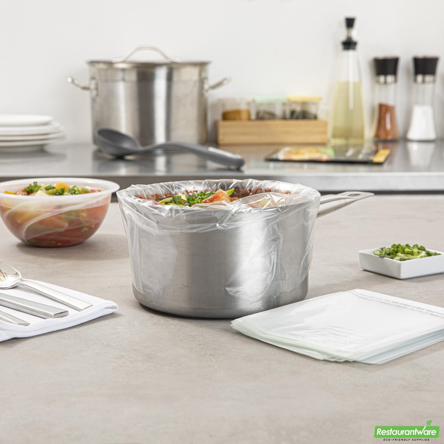 Wholesale Restaurantware Serve Secure Clear Plastic Liner - Fits 1 to 3 Qt Slow Cooker, Bpa-Free - 11" X 16" - 500 Count Box- Bulk