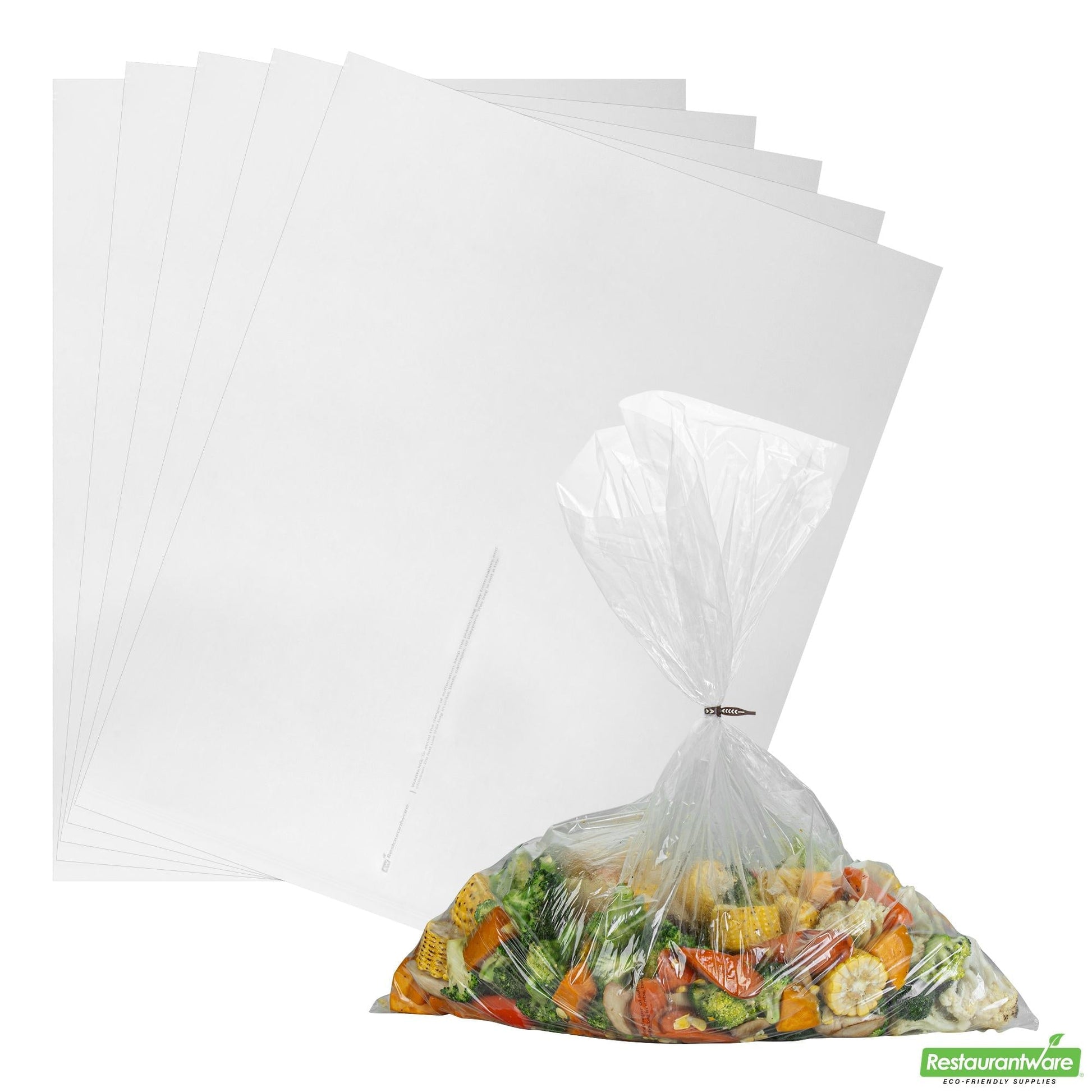 Wholesale Restaurantware Fresh Hero Clear Nylon Oven Bag - with Ties, Bpa-Free - 24" X 30" - 50 Count Box- Bulk