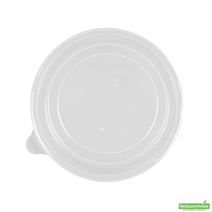 Wholesale Restaurantware Bio Tek Round Clear Plastic Soup Container Lid - Fits 12 / 18 Oz - 200 Count Box- Bulk