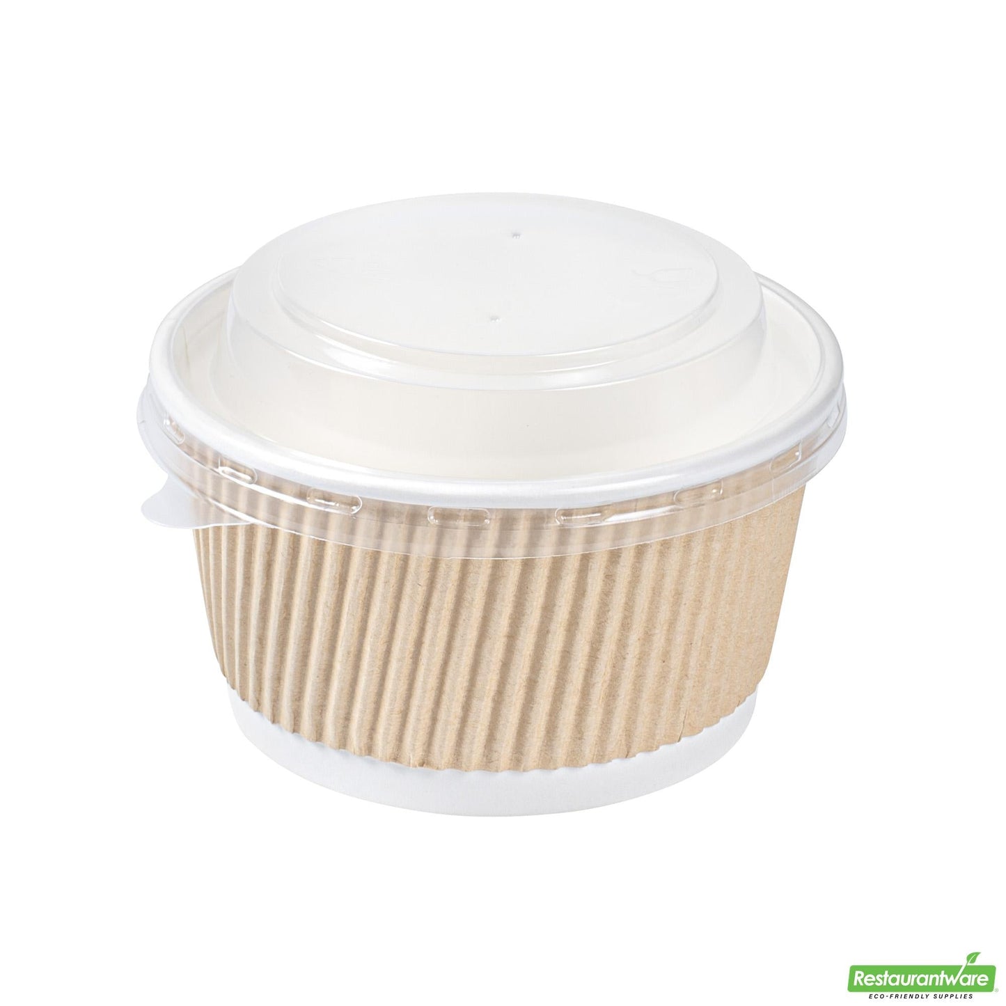 Wholesale Restaurantware Bio Tek Round Clear Plastic Soup Container Lid - Fits 12 / 18 Oz - 200 Count Box- Bulk