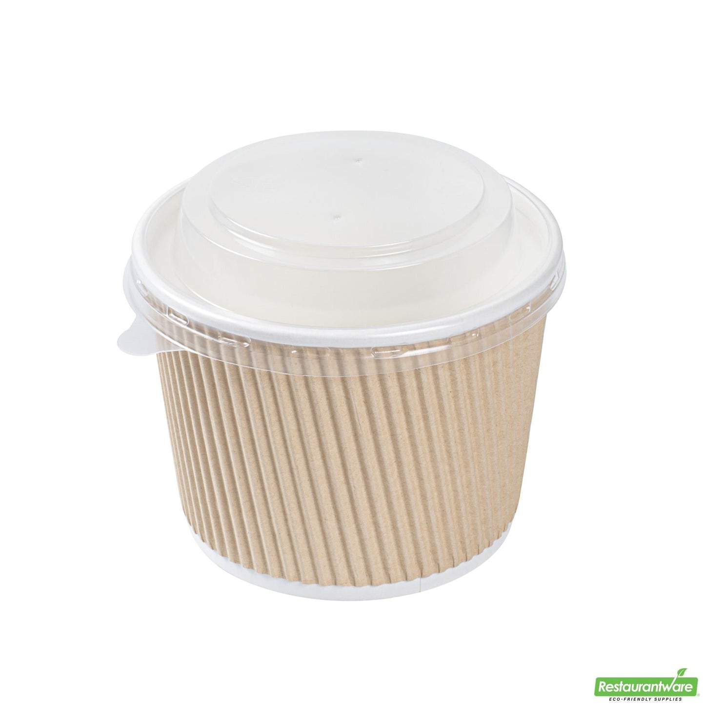 Wholesale Restaurantware Bio Tek Round Clear Plastic Soup Container Lid - Fits 12 / 18 Oz - 25 Count Box- Bulk