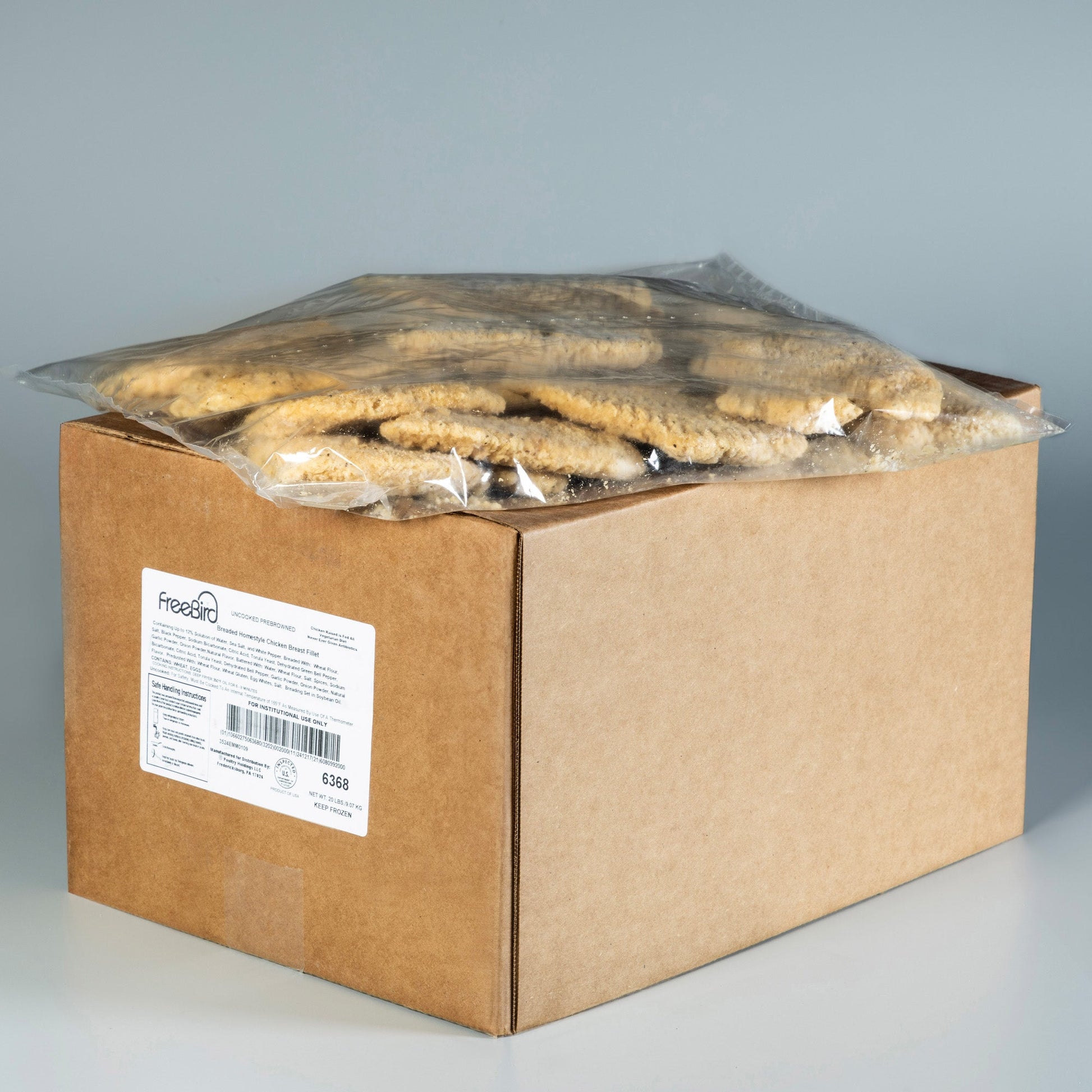 Wholesale Freebird Chicken Breaded Chicken Breast Fillet 5lb- Bulk