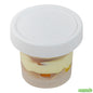 Wholesale Restaurantware Mini Serve 8 Oz Round Clear Plastic Dessert Cup - with Lid - 3 1/2'' X 3 1/2'' X 3'' - 100 Count Box- Bulk