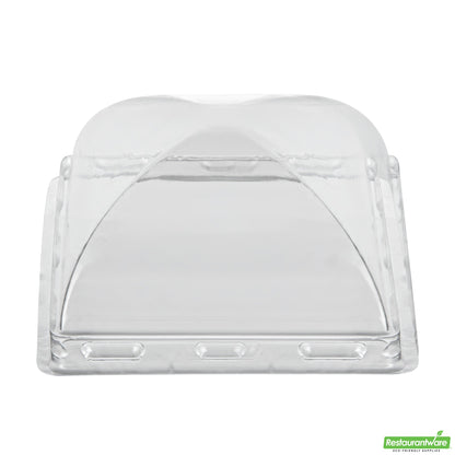 Wholesale Restaurantware Mini Serve Square Clear Plastic Dome Lid - Fits 5 Oz Dessert Cup - 100 Count Box- Bulk
