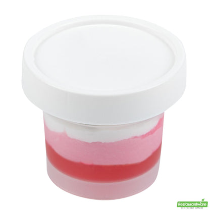 Wholesale Restaurantware Mini Serve 5 Oz Round Clear Plastic Dessert Cup - with Lid - 3'' X 3'' X 2 1/2'' - 25 Count Box- Bulk