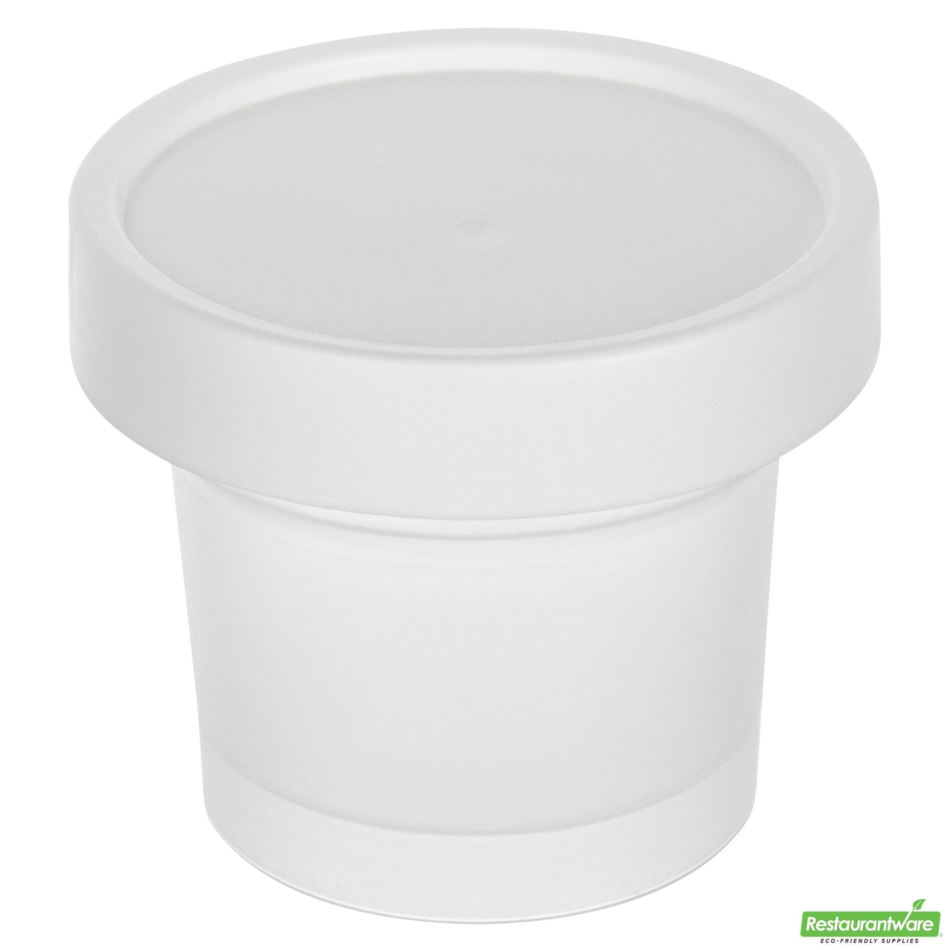 Wholesale Restaurantware Mini Serve 5 Oz Round Clear Plastic Dessert Cup - with Lid - 3'' X 3'' X 2 1/2'' - 25 Count Box- Bulk