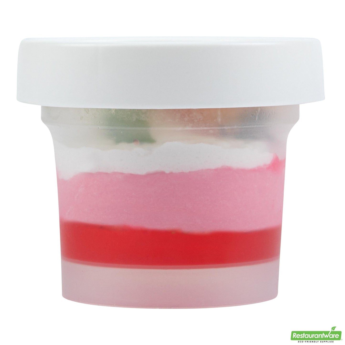 Wholesale Restaurantware Mini Serve 5 Oz Round Clear Plastic Dessert Cup - with Lid - 3'' X 3'' X 2 1/2'' - 25 Count Box- Bulk