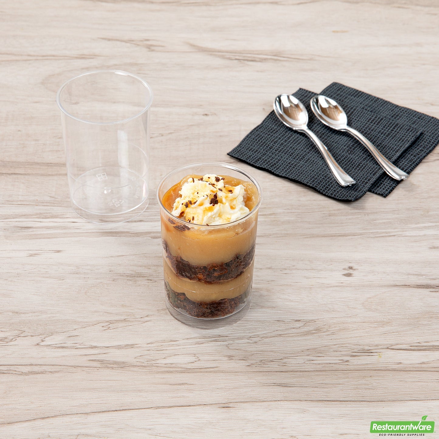 Wholesale Restaurantware Mini Serve 5 Oz Round Clear Plastic Dessert Cup - 2 1/4" X 2 1/4" X 3 1/4" - 100 Count Box- Bulk