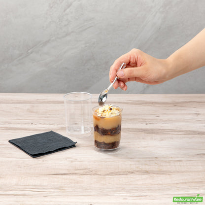 Wholesale Restaurantware Mini Serve 5 Oz Round Clear Plastic Dessert Cup - 2 1/4" X 2 1/4" X 3 1/4" - 100 Count Box- Bulk