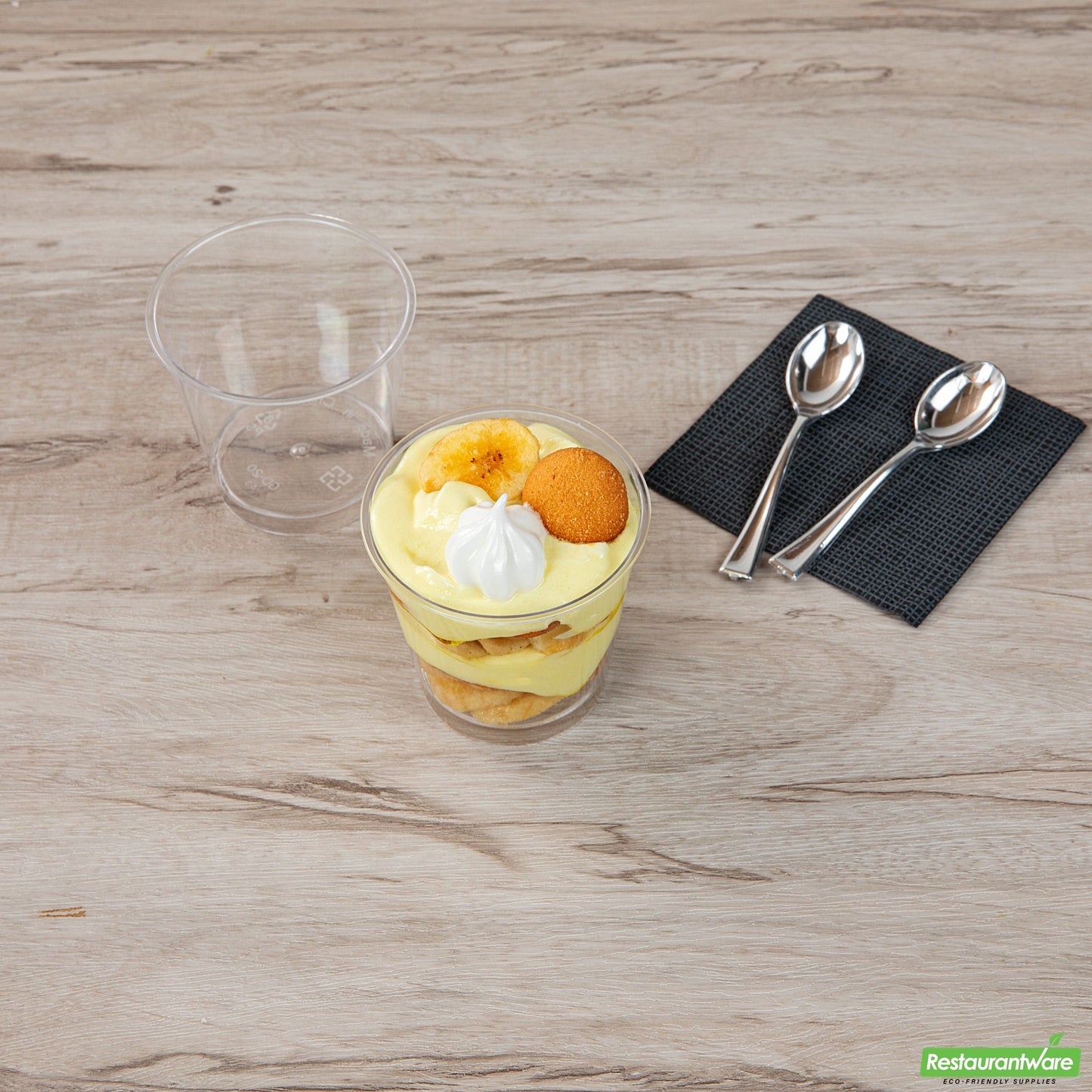 Wholesale Restaurantware Mini Serve 6 Oz Round Clear Plastic Dessert Cup - 3'' X 3'' X 2 3/4'' - 100 Count Box- Bulk
