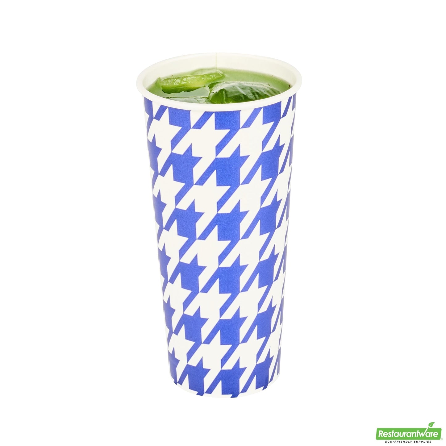 Wholesale Restaurantware RW Base 24 Oz Round White Paper Cold Cup - 3 1/2 X 3 1/2 X 7 - 25 Count Box- Bulk