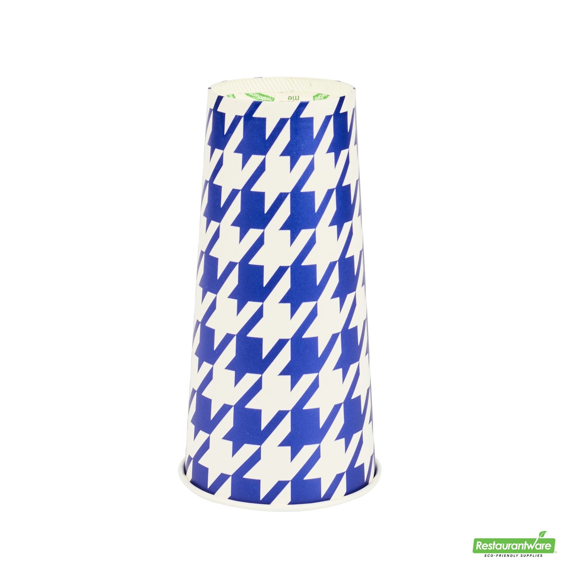 Wholesale Restaurantware RW Base 22 Oz Round White Paper Cold Cup - 3 1/2 X 3 1/2 X 6 3/4 - 25 Count Box- Bulk
