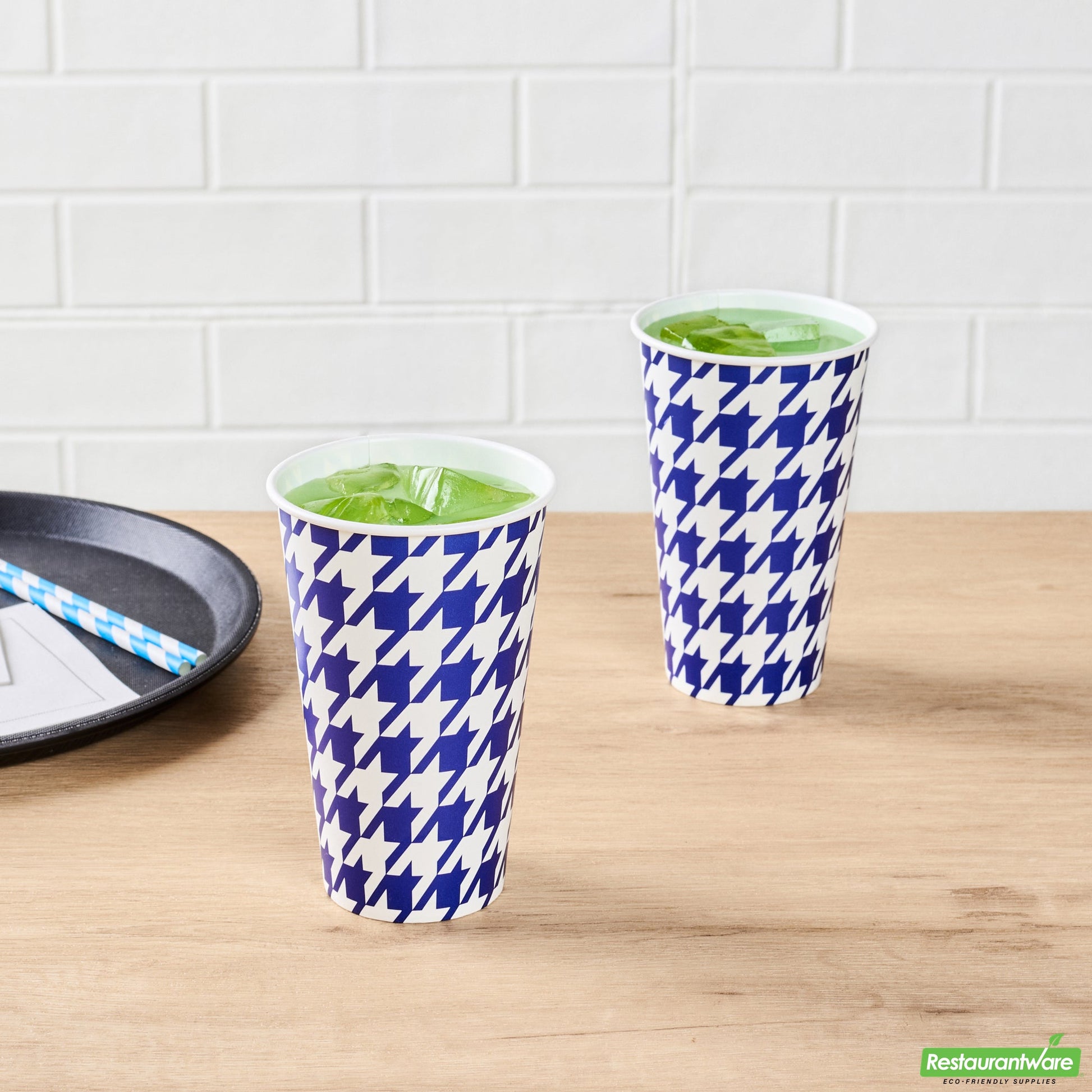 Wholesale Restaurantware RW Base 16 Oz Round White Paper Cold Cup - 3 1/2 X 3 1/2 X 5 1/2 - 25 Count Box- Bulk