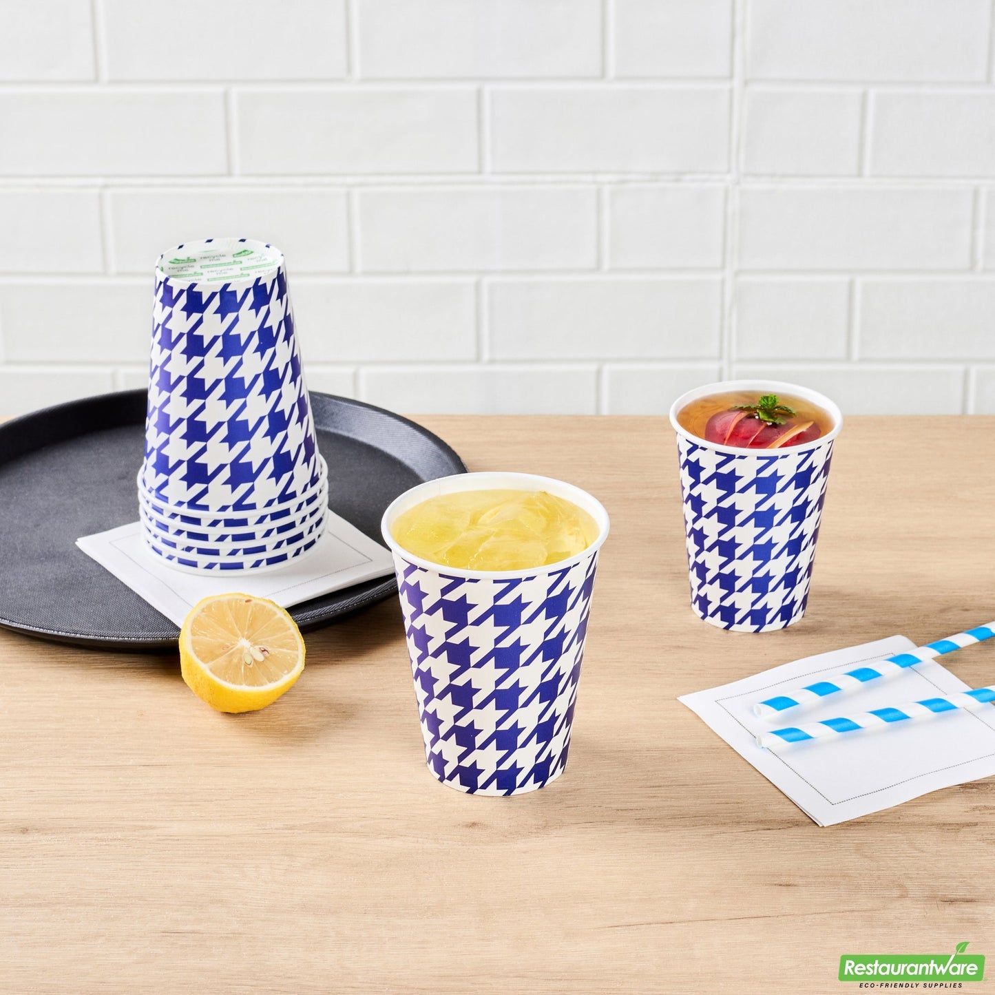 Wholesale Restaurantware RW Base 12 Oz Round White Paper Cold Cup - 3 1/2 X 3 1/2 X 4 1/4 - 25 Count Box- Bulk