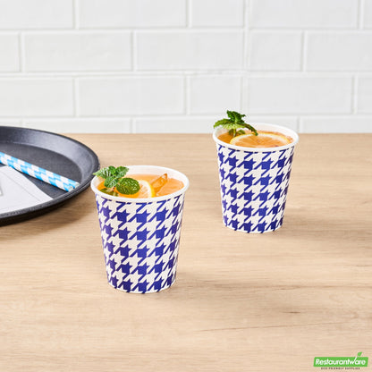 Wholesale Restaurantware RW Base 7 Oz Round White Paper Cold Cup - 2 3/4 X 2 3/4 X 3 - 25 Count Box- Bulk