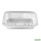 Wholesale Restaurantware Foil Lux 2 1/4 Lb Oblong Aluminum Container - 8 1/2" X 6 1/4" X 1 3/4" - 100 Count Box- Bulk