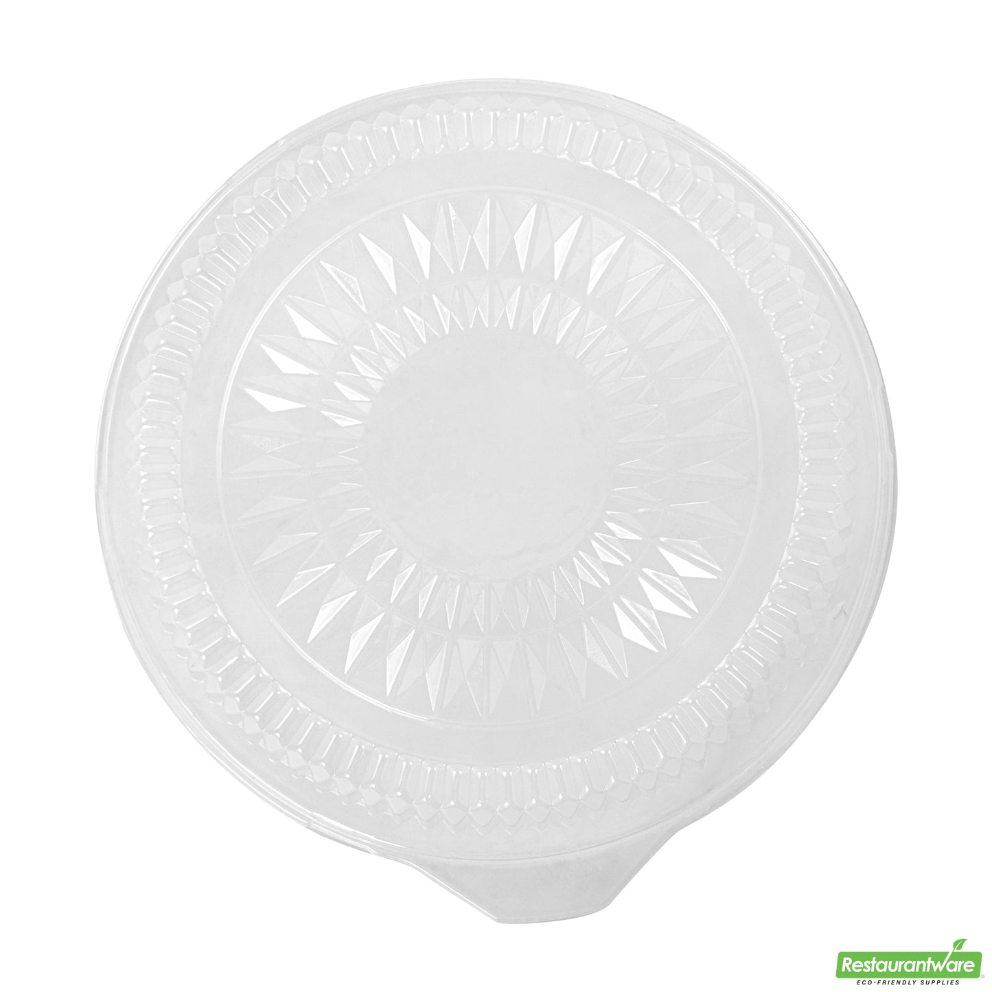 Wholesale Restaurantware Foil Lux Round Clear Plastic Dome Lid - Fits 12 Catering Tray - 10 Count Box- Bulk
