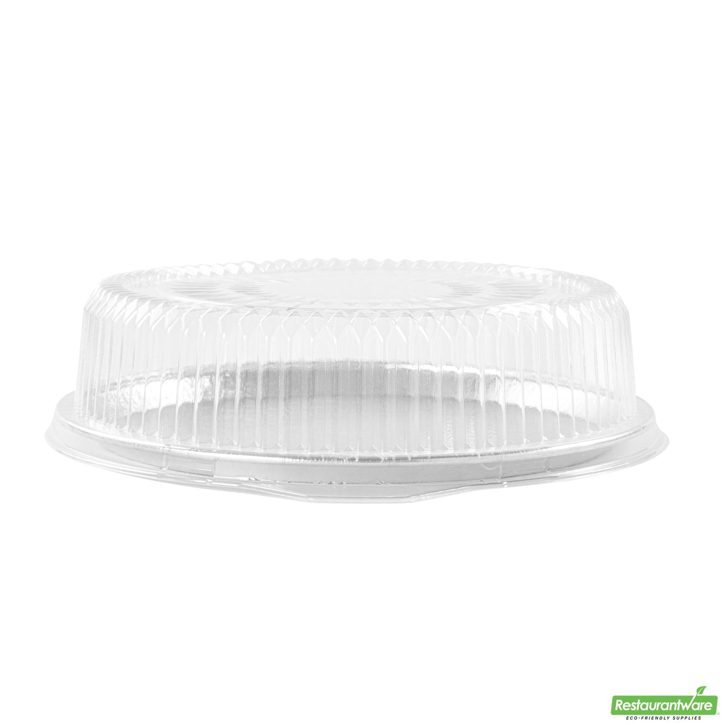 Wholesale Restaurantware Foil Lux Round Clear Plastic Dome Lid - Fits 12 Catering Tray - 10 Count Box- Bulk