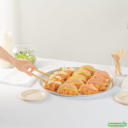 Wholesale Restaurantware Foil Lux Round Aluminum Catering Tray - 18 - 10 Count Box- Bulk