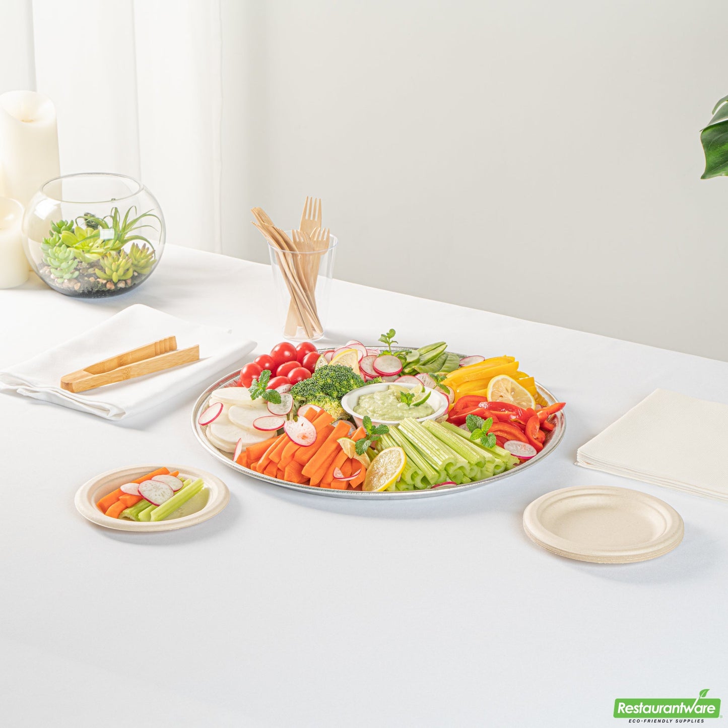 Wholesale Restaurantware Foil Lux Round Aluminum Catering Tray - 16 - 10 Count Box- Bulk