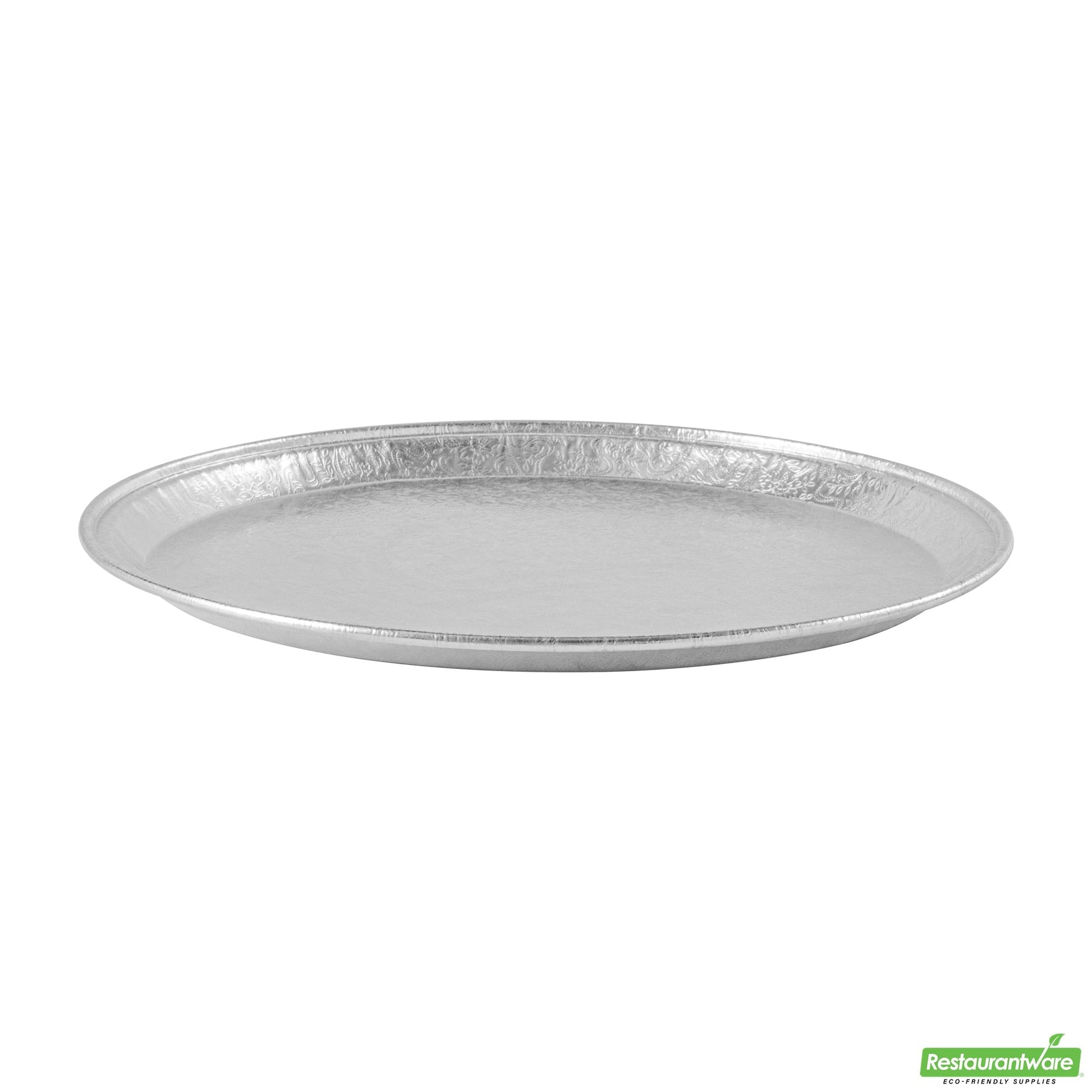 Wholesale Restaurantware Foil Lux Round Aluminum Catering Tray - 12 - 10 Count Box- Bulk