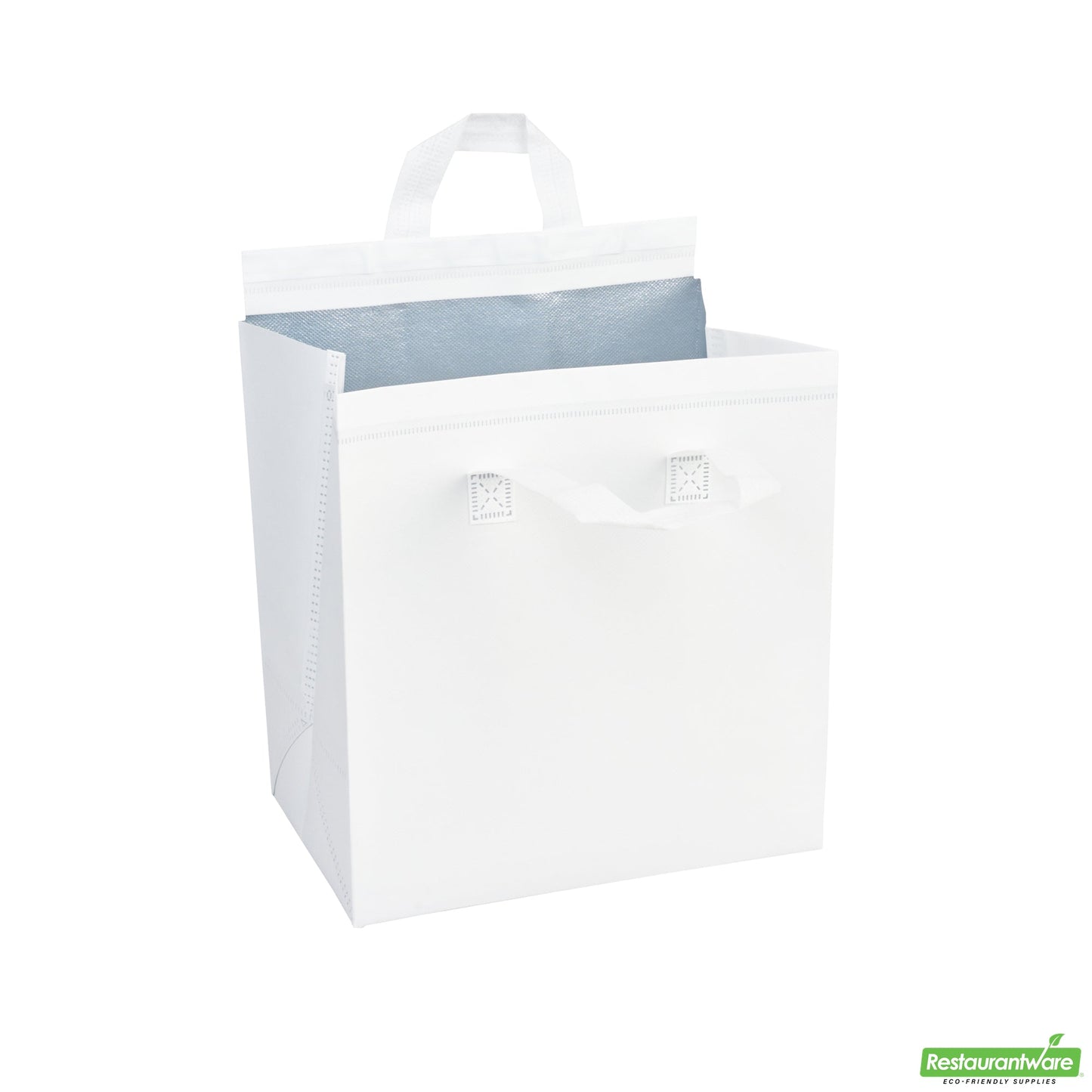 Wholesale Restaurantware Bag Tek White Insulated Take Out Bag - Tamper-Evident - 10 1/4 X 6 3/4 X 11 - 100 Count Box- Bulk