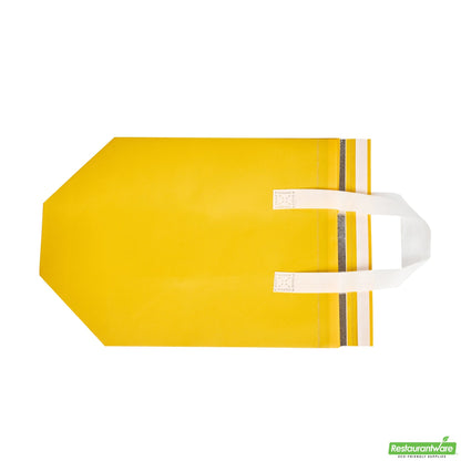 Wholesale Restaurantware Bag Tek Yellow Insulated Take Out Bag - Tamper-Evident - 10 1/4 X 6 3/4 X 11 - 25 Count Box- Bulk