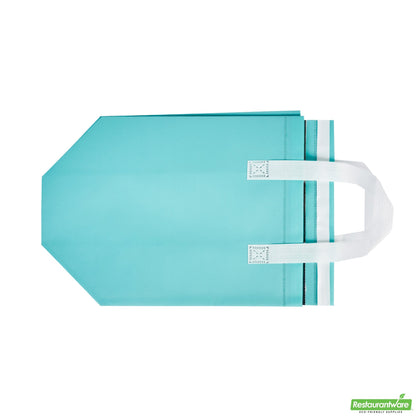 Wholesale Restaurantware Bag Tek Teal Insulated Take Out Bag - Tamper-Evident - 9 1/2 X 6 X 10 1/4 - 100 Count Box- Bulk