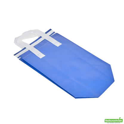 Wholesale Restaurantware Bag Tek Blue Insulated Take Out Bag - Tamper-Evident - 8 1/4 X 4 1/4 X 10 3/4 - 100 Count Box- Bulk
