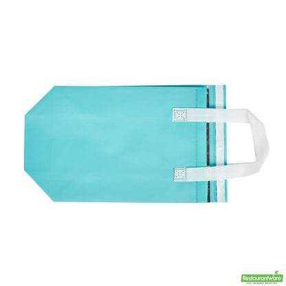 Wholesale Restaurantware Bag Tek Teal Insulated Take Out Bag - Tamper-Evident - 8 1/4 X 4 1/4 X 10 3/4 - 25 Count Box- Bulk