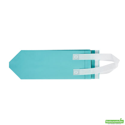 Wholesale Restaurantware Bag Tek Teal Insulated Take Out Bag - Tamper-Evident - 4 3/4 X 4 X 11 - 25 Count Box- Bulk