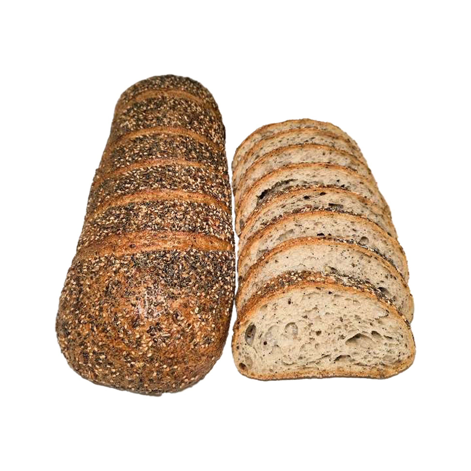 Wholesale Orwashers Bakery Batard Seeded Sliced Levain- Bulk