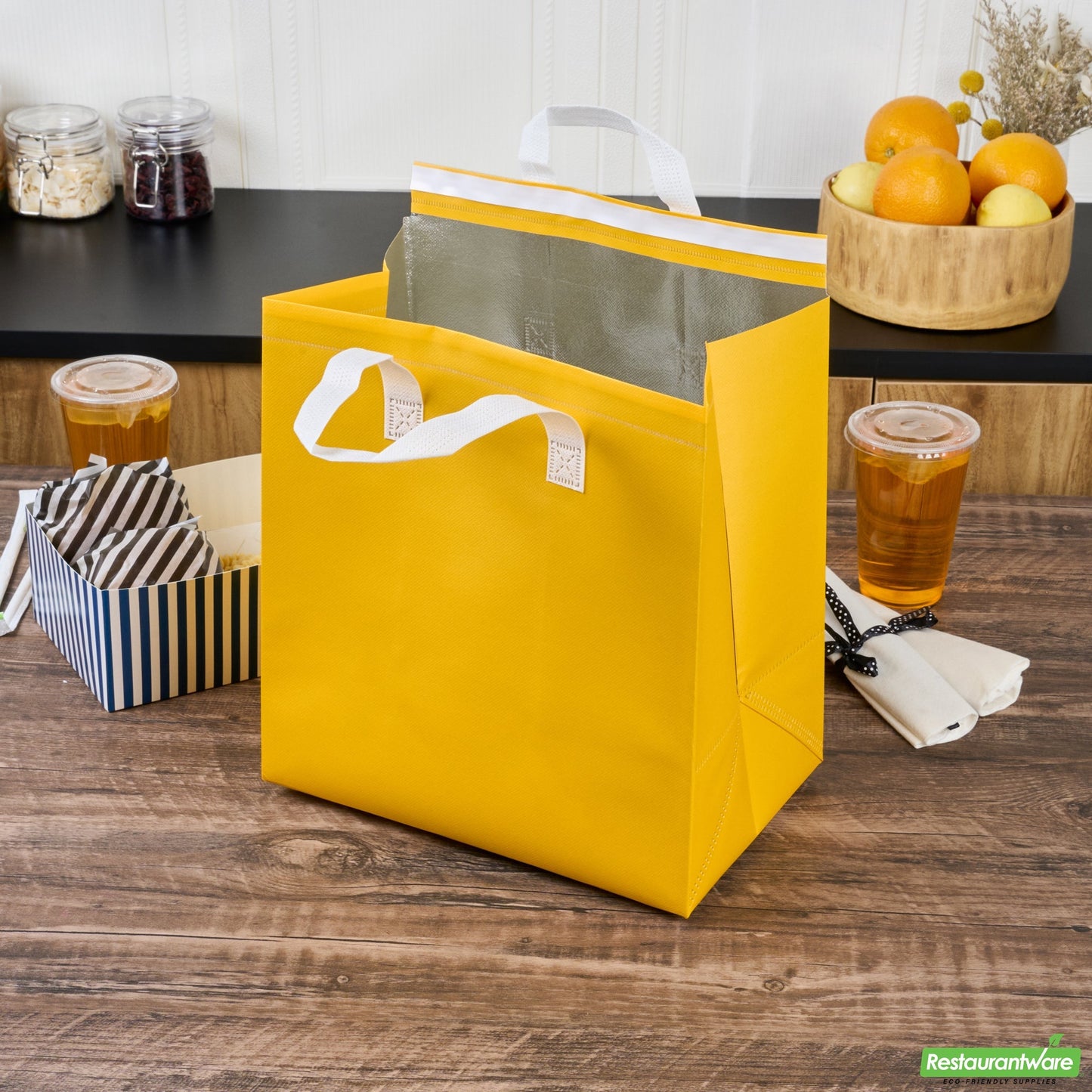 Wholesale Restaurantware Insulated Take Away Bags 25 Pack Of- Bulk