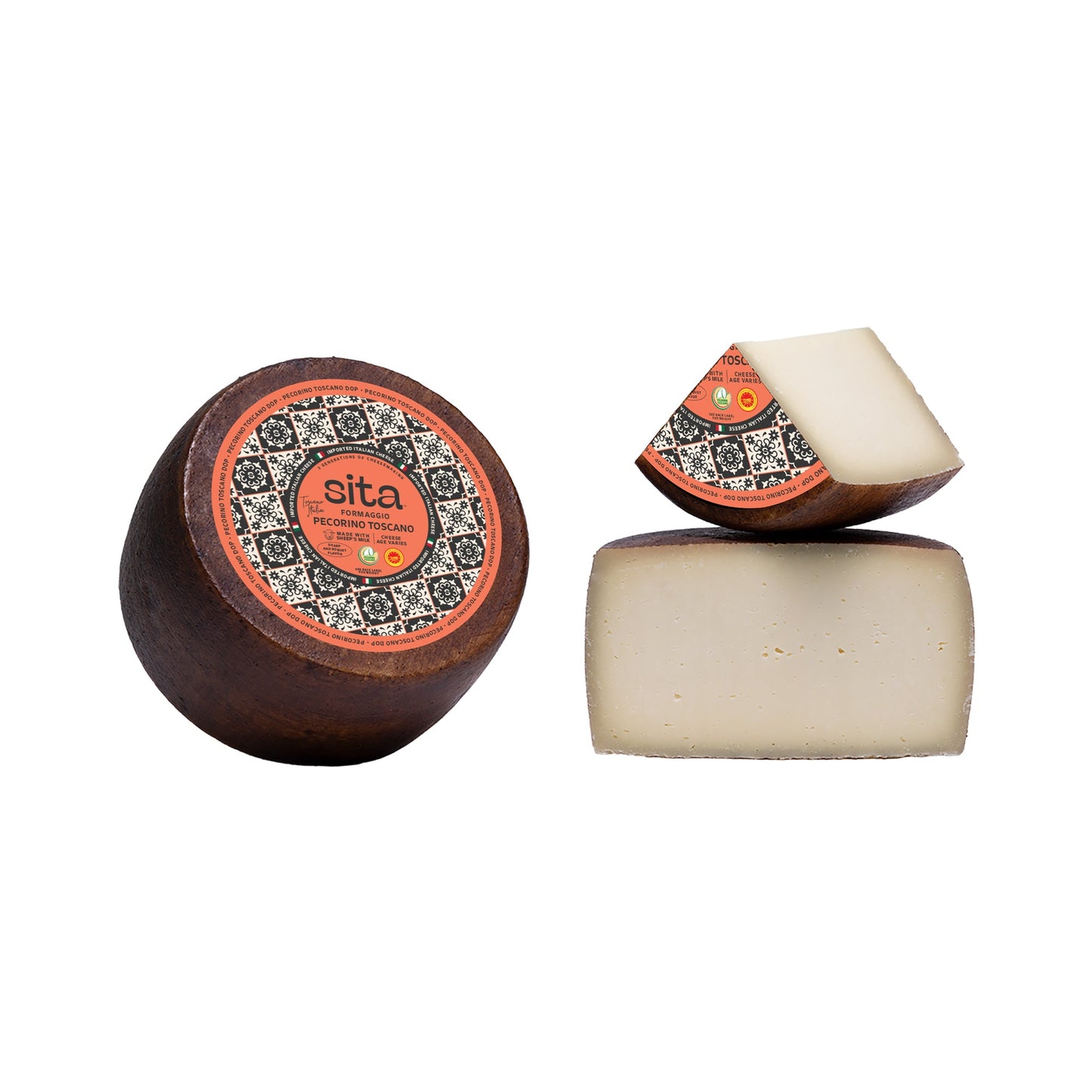 Wholesale Sita Formaggio 90-Day Pecorino Toscano Cheese 5.5lb- Bulk