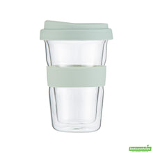 Wholesale Restaurantware 14 Oz Glass Travel Mug - Double Wall, Borosilicate- Bulk