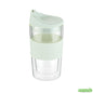 Wholesale Restaurantware 12 Oz Glass Travel Mug - Double Wall, Borosilicate- Bulk
