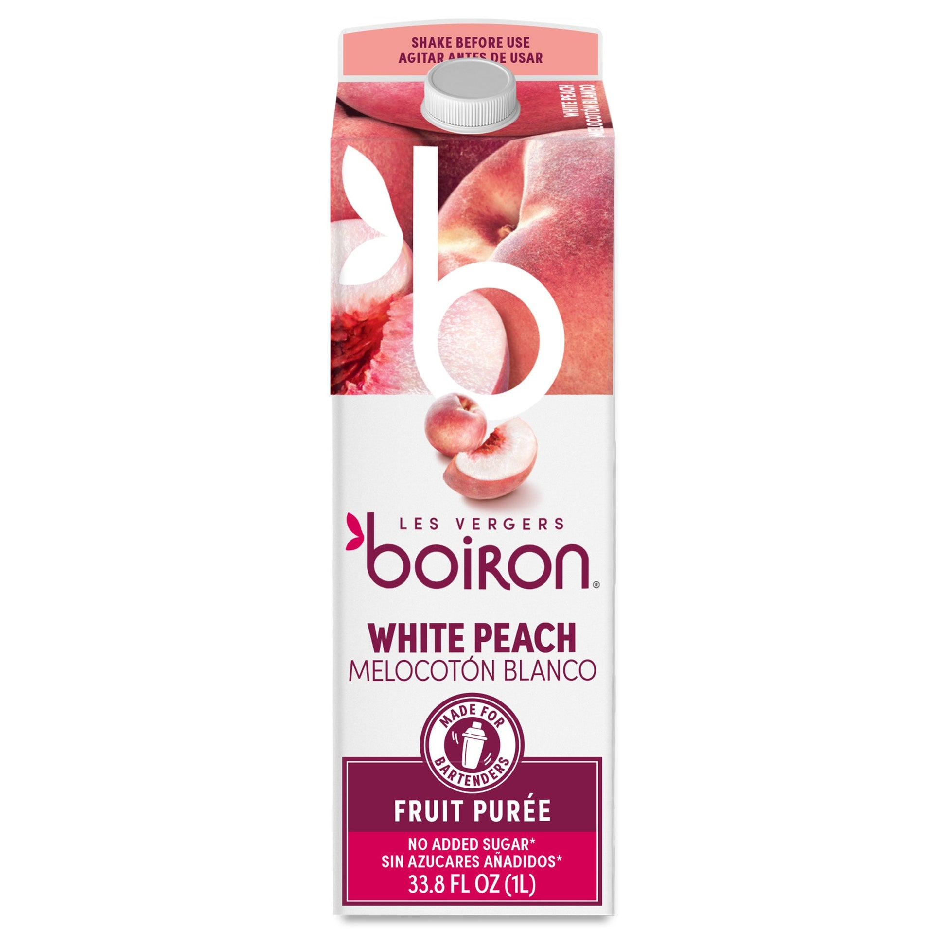 Wholesale Boiron Puree White Peach 1kg- Bulk