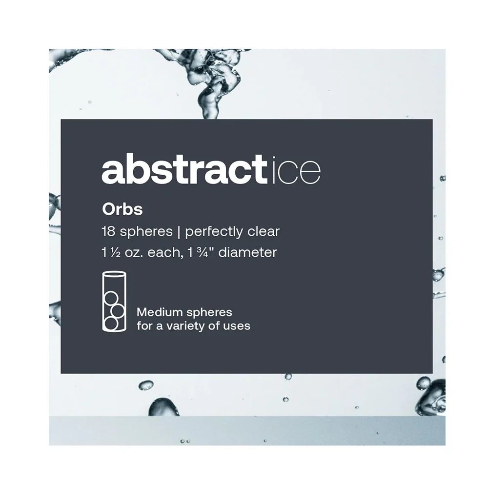 Wholesale Abstract Ice Ice Orbs 1.75" Clear- Bulk