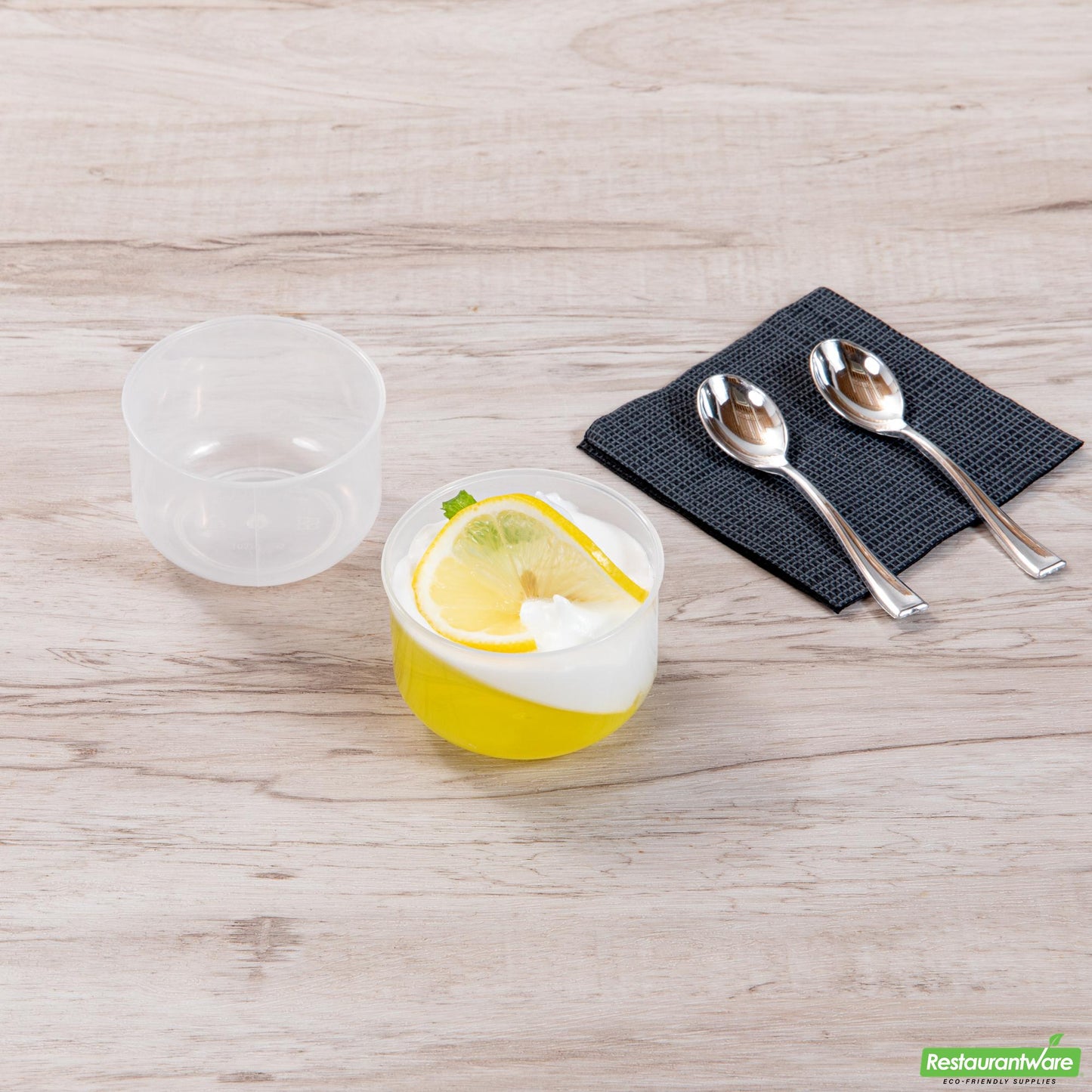 Wholesale Restaurantware 4 Oz Round Clear Plastic Dessert Cup - 2.7" X 2.4" X 1.7"- Bulk