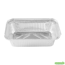 Wholesale Restaurantware 1 1/2 Lb Oblong Aluminum Container - 7.3" X 5.3" X 1.8- Bulk