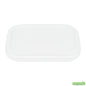 Wholesale Restaurantware Square White Plastic Lid - Fits 7 and 12 Oz to Go Cup, with Spoon - 3.2" X 3.2" X 4.2"- Bulk