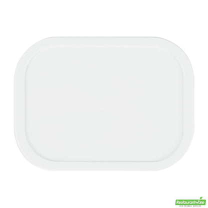 Wholesale Restaurantware Square White Plastic Lid - Fits 7 and 12 Oz to Go Cup, with Spoon - 3.2" X 3.2" X 4.2"- Bulk