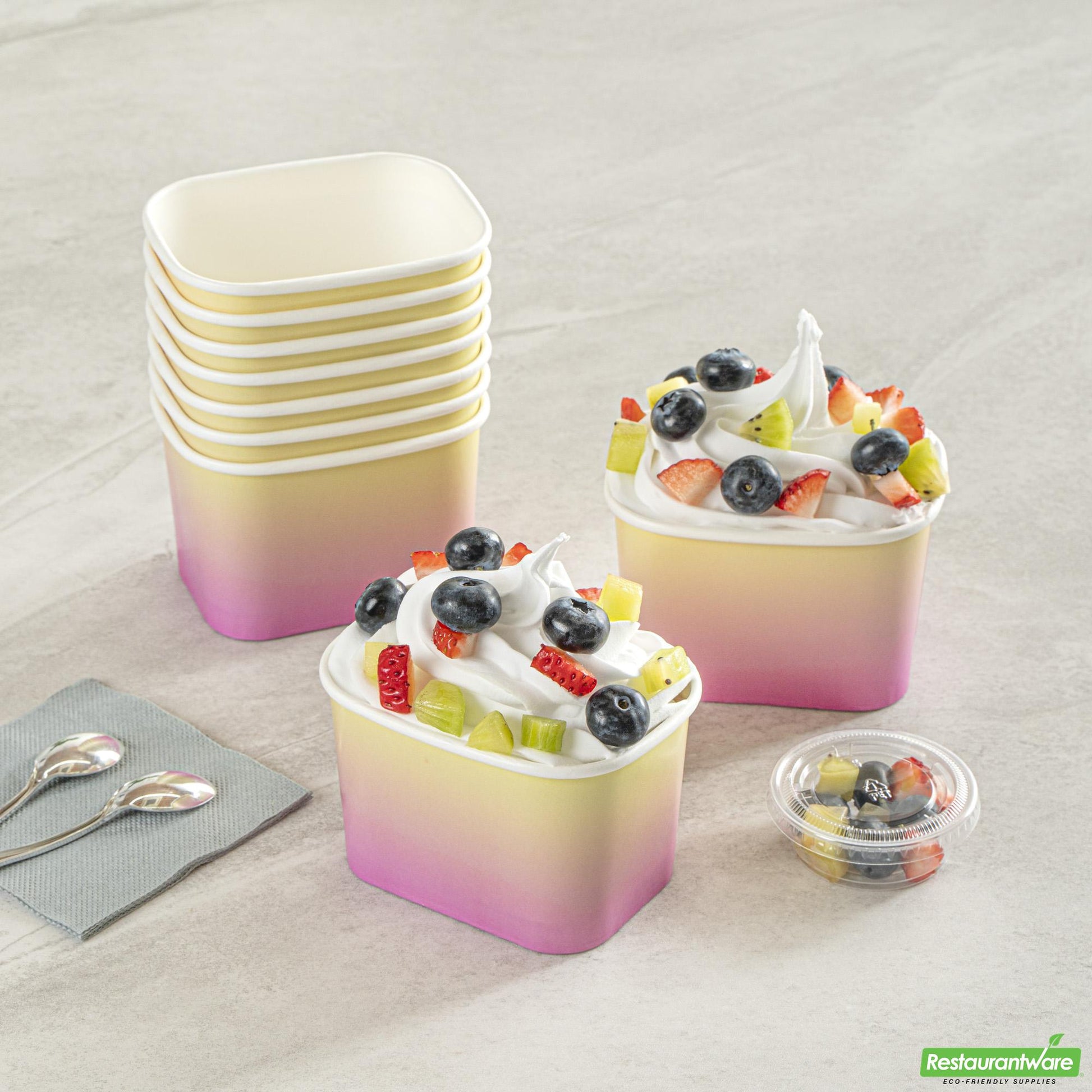 Wholesale Restaurantware Cup Tg Sqr Mbr Ppr 12z Ppy- Bulk