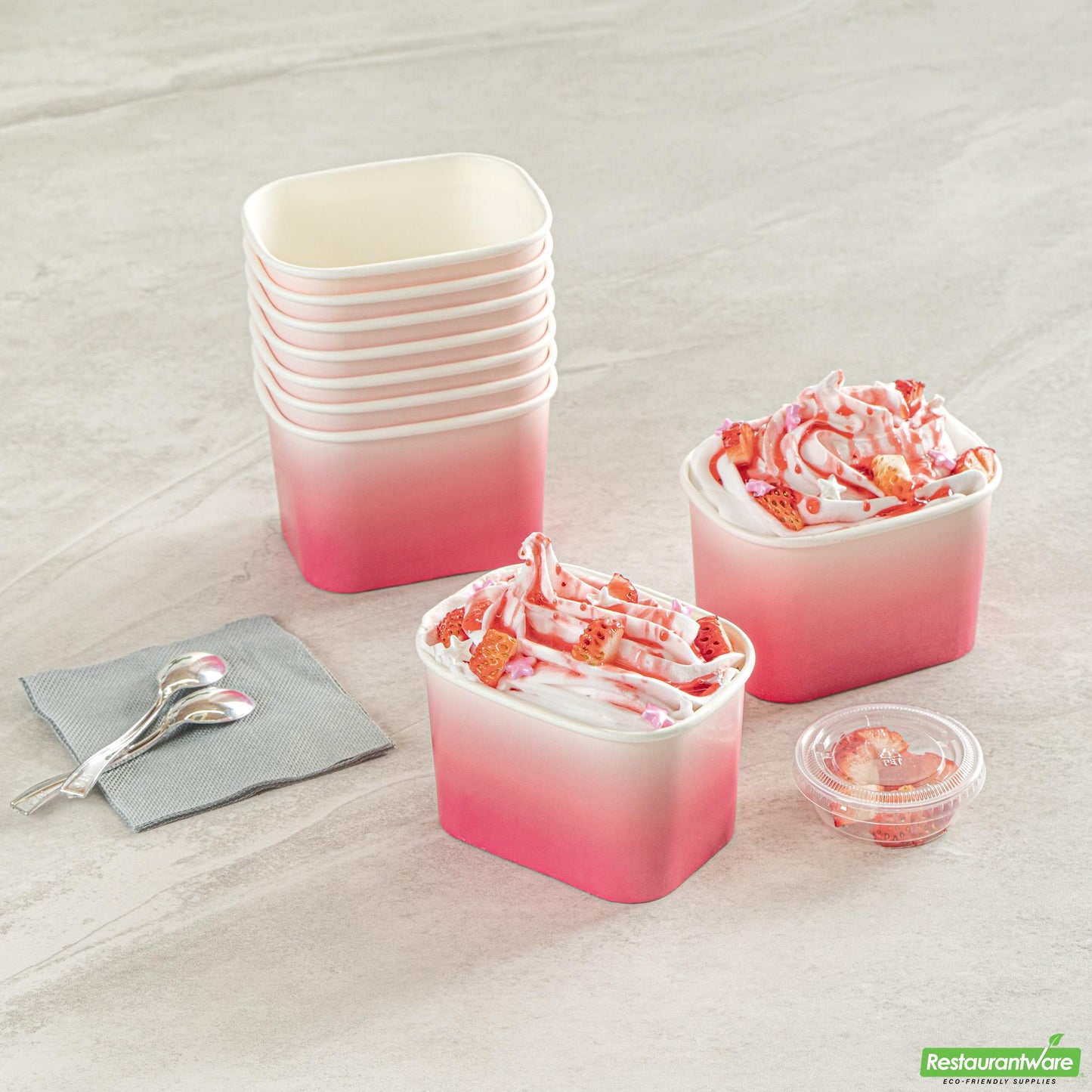 Wholesale Restaurantware Cup Tg Sqr Mbr Ppr 12z Pw- Bulk