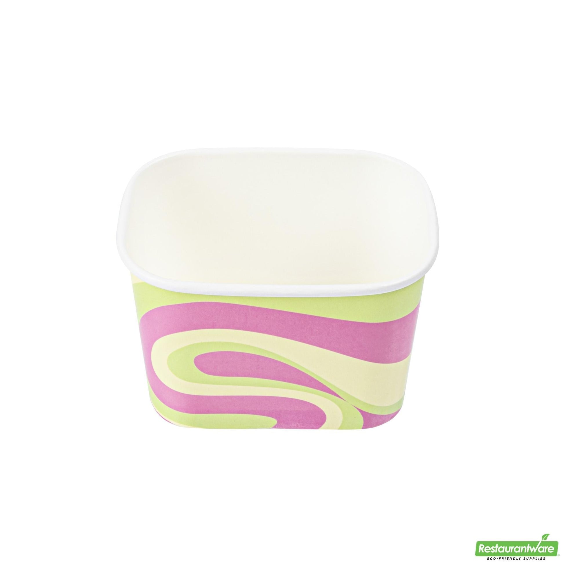Wholesale Restaurantware Cup Tg Sqr Pstl Grv Ppr 12z- Bulk
